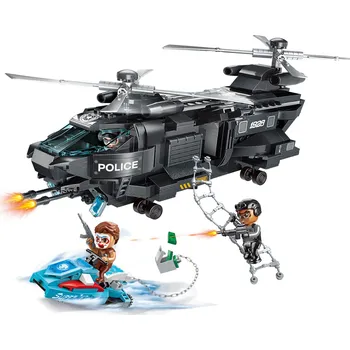 ostatní stavebnice Qman Police Battle Force W1928 Tajná mise Orel