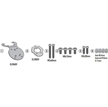 Zavazadlo na motocykl KAPPA 2025/04 držák brašen na nádrž CF MOTO MT 450 24- (KAPPA 2025/04 držák brašen na nádrž CF MOTO MT 450 24-)