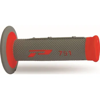 Řazení (gripy) PRO GRIP PA079100-337 (PROGRIP řazení (gripy) PG791 OFF ROAD (22+25mm, délka 115mm) barva šedá/červená (dvousložkový) (791-337) (PG791GD/RD))