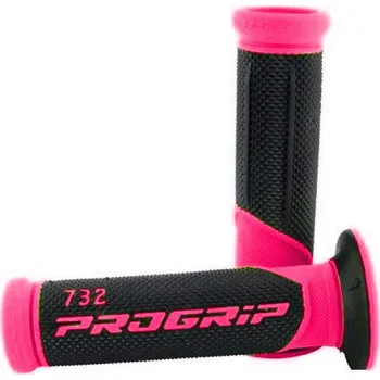 Řazení (gripy) PRO GRIP PA073200FX02 (PROGRIP řazení (gripy) PG732 ROAD (22+25mm, délka 125mm) barva fuchsiová fluorescenční/černá (dvousložkový) (732-297) (PG732/12))