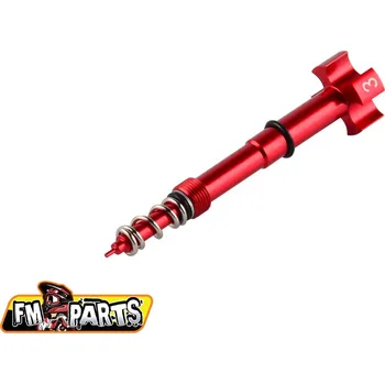 Palivový systém pro motocykl FM-PARTS šroub nastavení směsi karburátoru KEIHIN (FUEL MIXTURE SCREW) barva červená (FM-PARTS šroub nastavení směsi karburátoru KEIHIN (FUEL MIXTURE SCREW) barva červená)