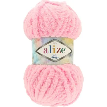 Galanterie Alize Softy Mega 185 růžová