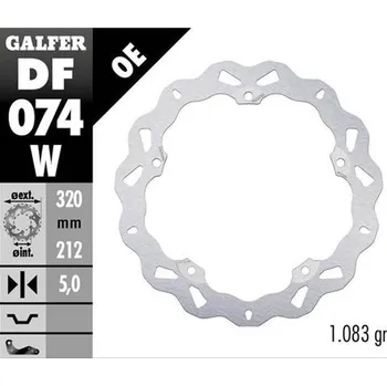 Brzda pro motocykl GALFER přední brzdový kotouč HONDA CTX 750N (ABS) 13-; NC 700S/X (ABS) 12-14; NC 750S/X (ABS) 14- (WAVE FIXED) (320X212X5mm) (GALFER přední brzdový kotouč HONDA CTX 750N (ABS) 13-; NC 700S/X (ABS) 12-14; NC 750S/X (ABS) 14- (WAVE FIXED) (320X212X5mm))