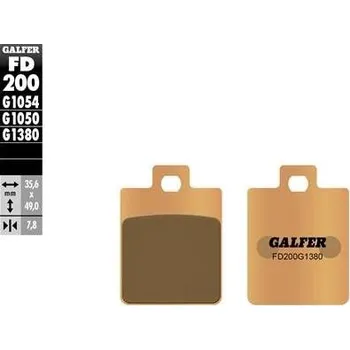 Brzdová destička GALFER brzdové destičky KH260 sintrované SCOOTER (GALFER brzdové destičky KH260 sintrované SCOOTER)