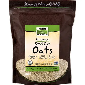 Fitness strava Now Foods Organický celozrný oves 908 g