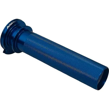 Osvětlení pro motocykl ACCEL plynová rukojeť hliníkový bez ložiska KTM SXF 250/350/450 16-20,KTM 300 TPI 18-22, HUSQVARNA 300 TEI TXI 300 2T EXCF 250/350/450/500 17-20, HUSQVARNA FC 250-450 16-20, FE 250-501 17-20, FX 350/450 17-20 barva světle modrá (79002014100) (ACCEL plynov