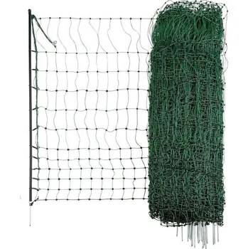 Pro koně Síť pro drůbež 106 cm x 25 m - vodivá, dvojitý hrot