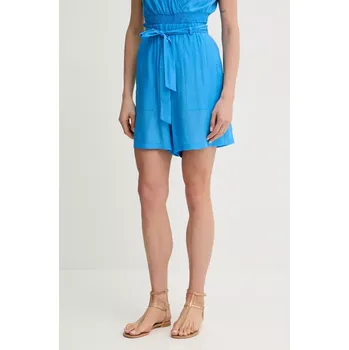 Dámské kraťasy Kraťasy Liu Jo dámské, modrá barva, high waist, VA5172.T2920 55X, vel. XS