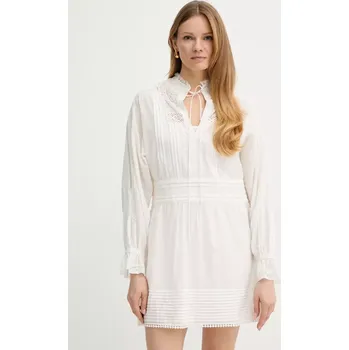 Dámské šaty Bavlněné šaty Twinset béžová barva, mini, 251TP2380 01X, vel. 38