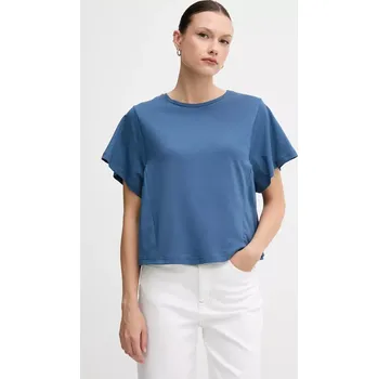 Dámské tričko Bavlněné tričko United Colors of Benetton 3U53D109U modrá 95X, vel. M