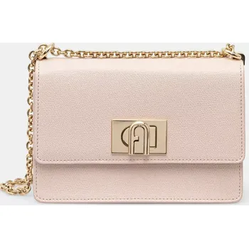 Kabelka Kožená kabelka Furla růžová barva, BAFKACO.ARE000.0496S1007 03X, vel. ONE SIZE