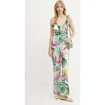 Dámský overall Overal Guess ALICE žlutá barva, s výstřihem do v, W5GD72 KBAC2 W5GD72.KBAC2 11X, vel. L