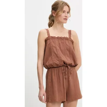 Halenka a bavlněné šortky Answear.LAB N24173.tos hnědá 88X, vel. S