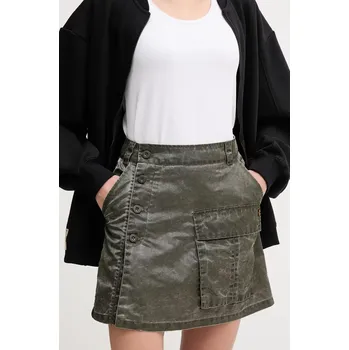 Dámská sukně Sukně Alpha Industries Vintage Mini Skirt zelená barva, mini, 156052 91X, vel. S
