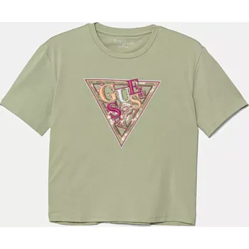 Dětské tričko Guess zelená barva, J5GI04 K6YW4 J5GI04.K6YW4.PPYA 97X, vel. 158-166