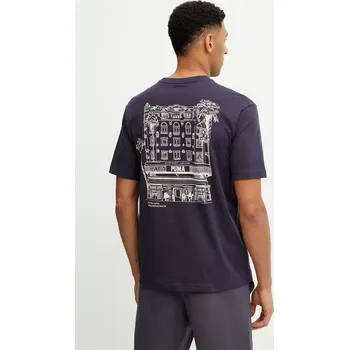 Pánské tričko Bavlněné tričko Puma pánské, tmavomodrá barva, s potiskem, 629636 59X, vel. L