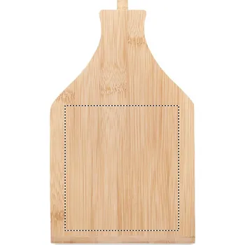 Stojan na víno Bambusová přepravka na 6 lahví 20 LEFT, 110x100mm Laserové gravírování, 1 barva