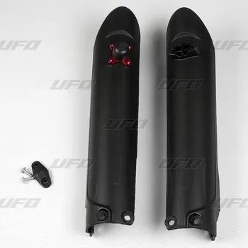 Tlumič řízení UFO kryty předních tlumičů KTM SX / SX-F 15-21 se zámkem barva černá - (UFO kryty předních tlumičů KTM SX / SX-F 15-21 se zámkem barva černá -)