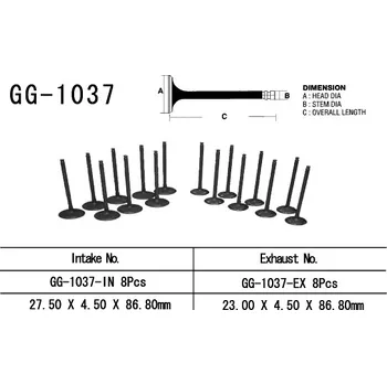 Rozvod motoru VESRAH sací ventil HONDA CBR 900RR 98-99 (14711-MW0-000) (1 kus) vyrobeno v Japonsku (VESRAH sací ventil HONDA CBR 900RR 98-99 (14711-MW0-000) (1 kus) vyrobeno v Japonsku)
