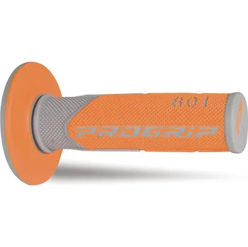 Řazení (gripy) PRO GRIP PA080100GRAC (PROGRIP řazení (gripy) PG801 OFF ROAD (22+25mm, délka 115mm) barva šedá/oranžová (dvousložkový) (801-287) (PG801GY/OR))