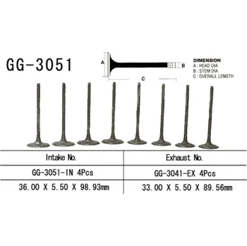 Rozvod motoru VESRAH sací ventil SUZUKI DL 1000 V-STROM 02-19, DL 1050 V-STROM 20, SV 1000 / S 03-07 (12912-02F00) (1 kus) vyrobeno v Japonsku (VESRAH sací ventil SUZUKI DL 1000 V-STROM 02-19, DL 1050 V-STROM 20, SV 1000 / S 03-07 (12912-02F00) (1 kus) vyrobeno v)