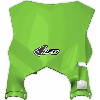 Motodíl UFO tabulka na startovací číslo KAWASAKI KXF 250 17-26, KXF 450 16-25 barva zelená (s kryty tlumičů) (UFO tabulka na startovací číslo KAWASAKI KXF 250 17-26, KXF 450 16-25 barva zelená (s kryty tlumičů))