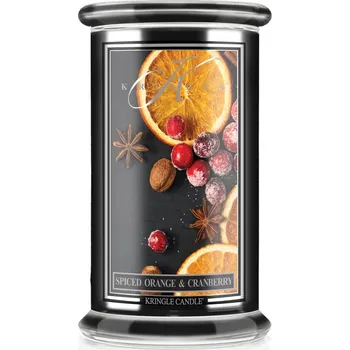 Svíčka Kringle Candle svíčka Reserve Spiced Orange & Cranberry (sójový vosk), 623 g