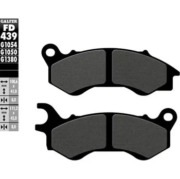 Brzdová destička GALFER brzdové destičky KH603 polokovové SCOOTER (GALFER brzdové destičky KH603 polokovové SCOOTER)