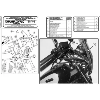 Auto-moto KAPPA upevnění štítu YAMAHA XV 535 89-00 - (KAPPA upevnění štítu YAMAHA XV 535 89-00 -)