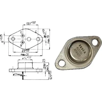 Síťový kabel KD335 N 60V/2A 20W TO66