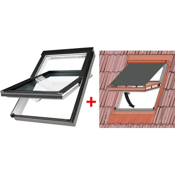 Okno Střešní okno Tondach RW-PK 78x118cm + Venkovní markýza Tondach TEB 089 78x118cm