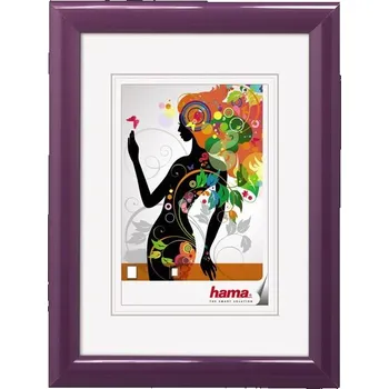 Rám na obraz Hama rámeček plastový MALAGA, fialová, 13x18 cm