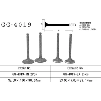 Rozvod motoru VESRAH výfukový ventil KAWASAKI KLR 600 84-89 (12005-1054) (1 kus) vyrobeno v Japonsku (VESRAH výfukový ventil KAWASAKI KLR 600 84-89 (12005-1054) (1 kus) vyrobeno v Japonsku)
