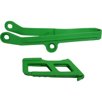 Řetězová sada pro motocykl UFO komplet kluzák + vodítko řetězu KAWASAKI KXF 450 24, barva zelená (KA04767026,KA04766026) (UFO komplet kluzák + vodítko řetězu KAWASAKI KXF 450 24, barva zelená (KA04767026,KA04766026))