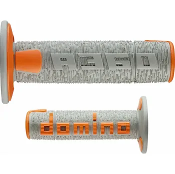 doMINO řazení (gripy) (GRIPY) OFF ROAD NEW LAMELAR dvousložkový barva šedá/oranžová (A36041C5245A7-0) (doMINO řazení (gripy) (GRIPY) OFF ROAD NEW LAMELAR dvousložkový barva šedá/oranžová)