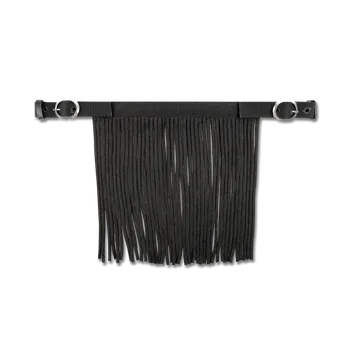 Jezdectví Waldhausen Třásně s přezkou - proti hmyzu, černé Barva: Černá, Velikost: FULL