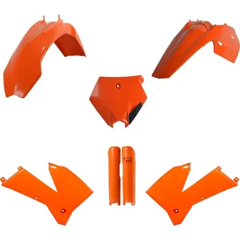 POLISPORT kompletní sada plastů (FULL KIT) KTM SX 05-06; XC/XC-F 06-07 v sadě kryty tlumičů (8399000002) barva oranžová (POLISPORT kompletní sada plastů (FULL KIT) KTM SX 05-06; XC/XC-F 06-07 v sadě kryty tlumičů (8399000002) barva oranžová)