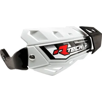 Řídítka RACETECH (RTECH) kryty páček FLX ATV/QUAD barva bílá (se 3 typy úchytů na řídítka) (RACETECH (RTECH) kryty páček FLX ATV/QUAD barva bílá (se 3 typy úchytů na řídítka))