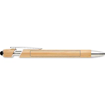 Kuličkové pero z bambusu 20 BARREL LEFT HANDED, 8x70mm Laserové gravírování, 1 barva