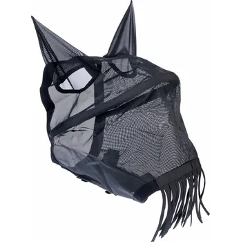 Koňská maska proti hmyzu Nomad Tales maska proti hmyzu s ušima a ochrana nosních dírek, černá pro Full koně