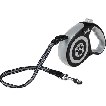 Vodítko pro psa zoofari® Samonavíjecí vodítko (malé, šedá-antracitová)