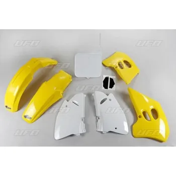 Motodíl UFO kompletní sada plastů SUZUKI RM 125 94-95, RM 250 94-95 barva (žlutá/bílá) (SU394E999) (UFO kompletní sada plastů SUZUKI RM 125 94-95, RM 250 94-95 barva (žlutá/bílá) (SU394E999))
