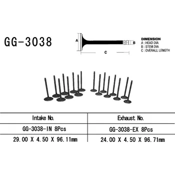 Rozvod motoru VESRAH sací ventil SUZUKI GSXR 750 SRAD 96-99 (12911-33E00) (1 kus) vyrobeno v Japonsku (VESRAH sací ventil SUZUKI GSXR 750 SRAD 96-99 (12911-33E00) (1 kus) vyrobeno v Japonsku)