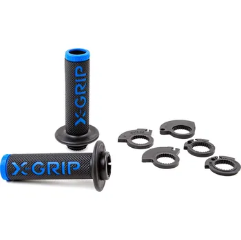 Osvětlení pro motocykl X-GRIP řazení (gripy) (GRIPY) BRAAAAP GRIPS LOCK-ON-GRIP (s adaptéry plynu) BLUE OPEN END (s otvorem) barva světle modrá (X-GRIP řazení (gripy) (GRIPY) BRAAAAP GRIPS LOCK-ON-GRIP (s adaptéry plynu) BLUE OPEN END (s otvorem) barva světle modrá)