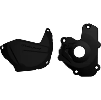 Alternátor POLISPORT sada krytu alternátoru a spojky KAWASAKI KX 250F 13-16 barva černá (8460800001+8435800001) (POLISPORT sada krytu alternátoru a spojky KAWASAKI KX 250F 13-16 barva černá (8460800001+8435800001))