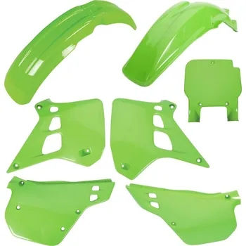 POLISPORT kompletní sada plastů KAWASAKI KX 125 90-91 v sadě tabulka přední (8672800001) barva zelená (POLISPORT kompletní sada plastů KAWASAKI KX 125 90-91 v sadě tabulka přední (8672800001) barva zelená)