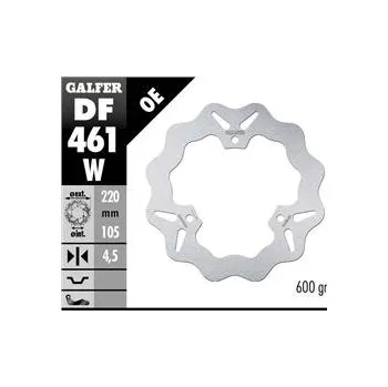 Brzda pro motocykl GALFER brzdový kotouč zadní YAMAHA MT-03 16-, YZF R3/R25 15- (220mm) WAVE (GALFER brzdový kotouč zadní YAMAHA MT-03 16-, YZF R3/R25 15- (220mm) WAVE)