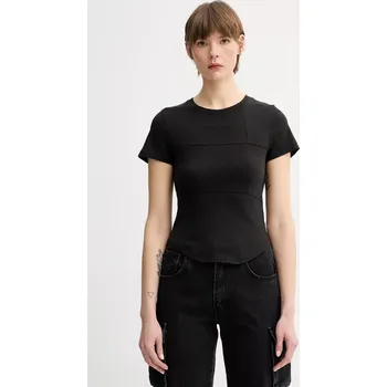 Bavlněné tričko G-Star D26072.D601 černá 99X, vel. L