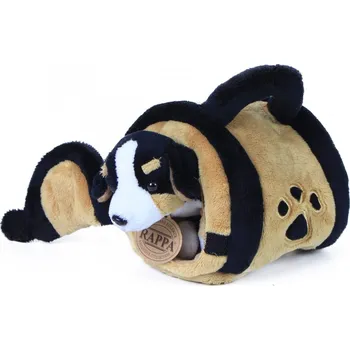 plyšák Plyšový pejsek Bernský salašnický pes s přepravkou 17 cm (plyšák pes, RAPPA)