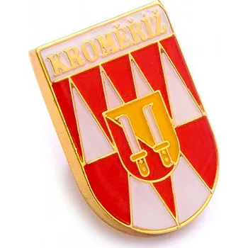 Odznak (pins) Kroměříž 2x1,5 cm - barevný